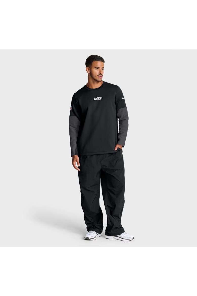 Men's Nike Black New York Jets Sideline Scripted to Win Performance Long Sleeve T-Shirt, Alternate, color, Black
