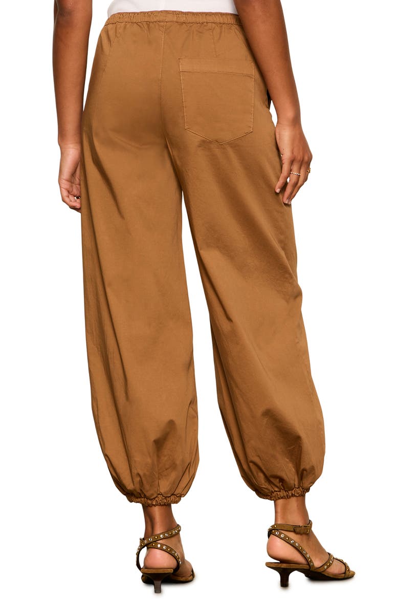 Float On Stretch Cotton Balloon Pants, Alternate, color, TOASTED COCONUT BROWN