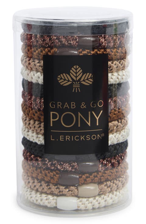 Grab & Go 15-Pack Braided Ponytail Holders