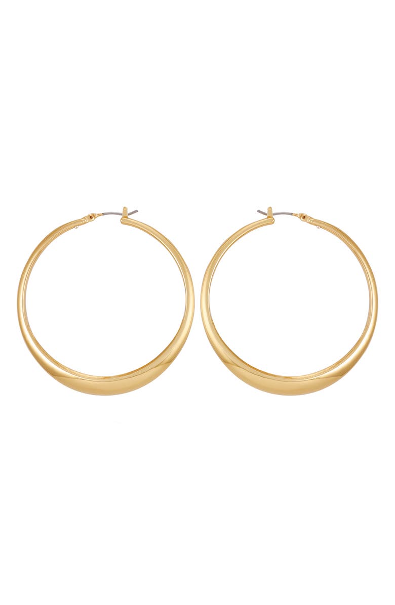 Vince Camuto Graduated Hoop Earrings, Alternate, color, Gold Tone