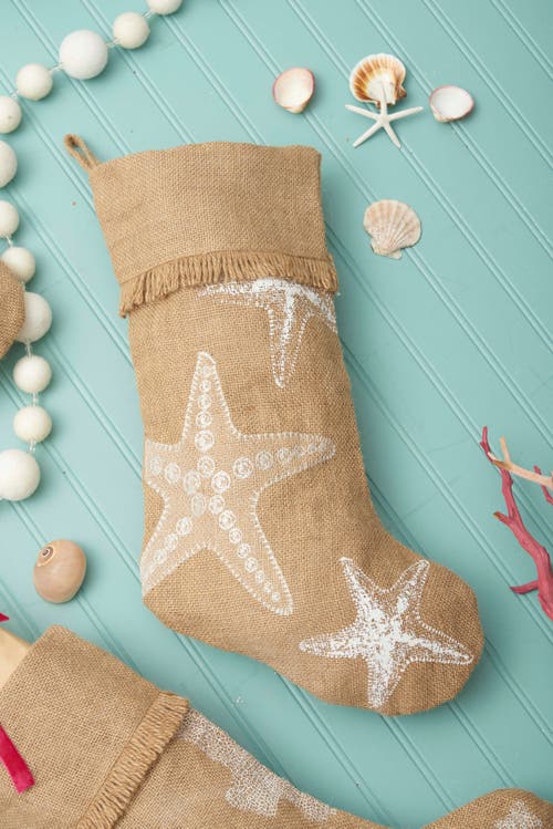 C & F Home C&f Home Coral Stocking In Brown
