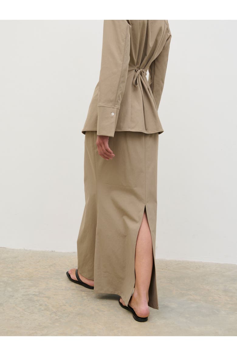 Myley Flare Maxi Skirt, Alternate, color, Beige