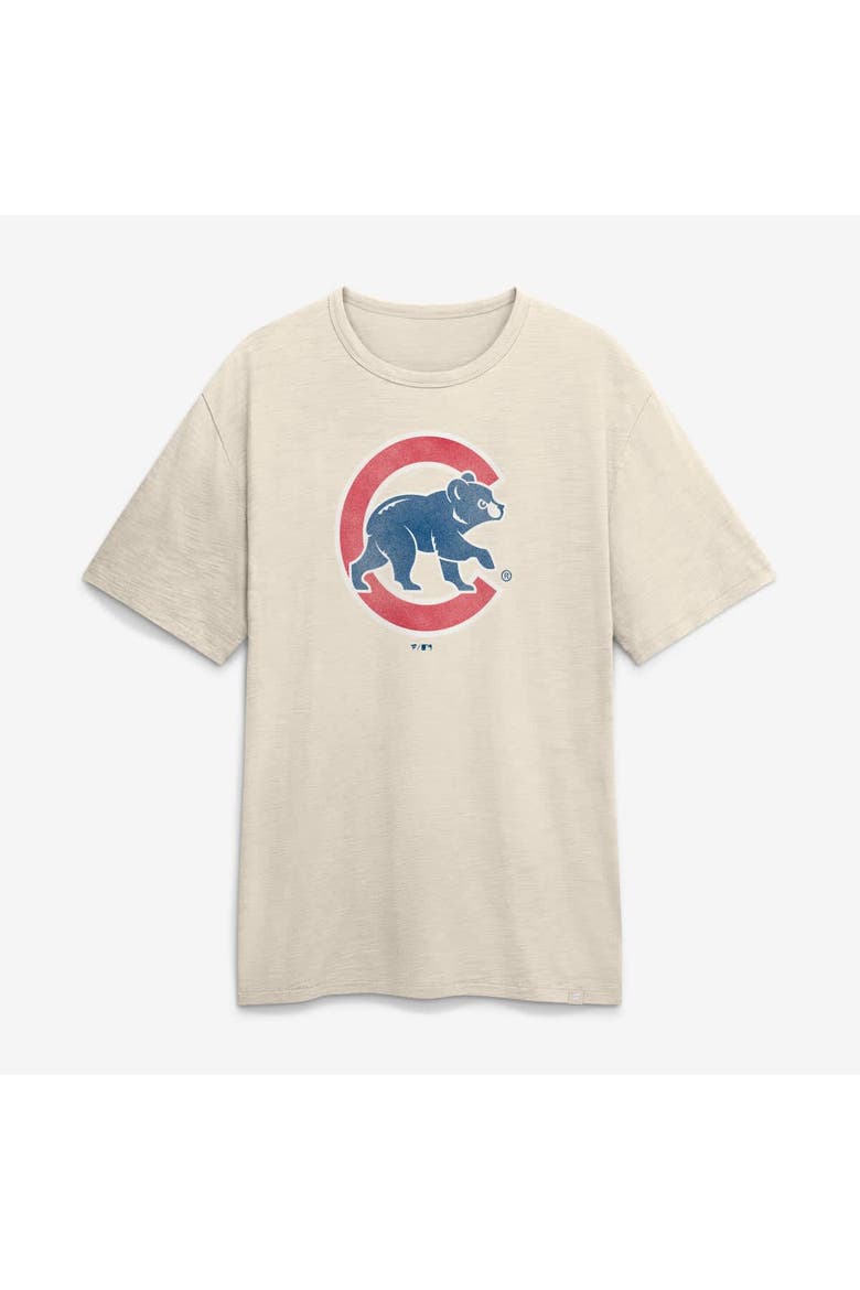 Men's Fanatics Cream Chicago Cubs Stadium Slub T-Shirt, Main, color, Cream