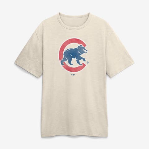 Men's Fanatics Cream Chicago Cubs Stadium Slub T-Shirt