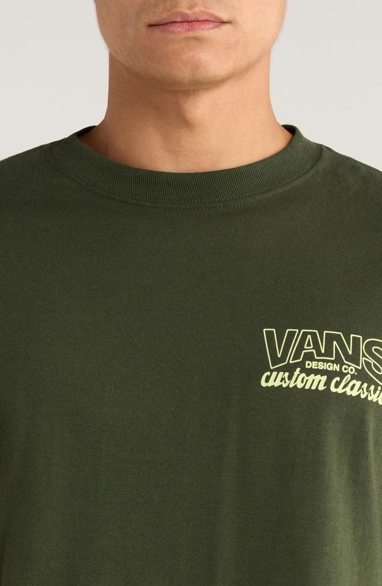 Vans Shop Front Cotton Graphic T-Shirt, Alternate, color, Dried Kelp