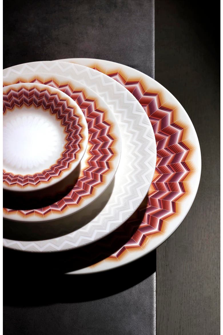 Dessert Plates ZIG ZAG Set of 6 Jarris 156 diam. 8.5", Alternate, color, Multicolor
