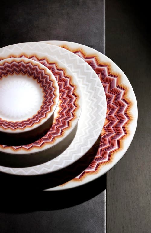 Missoni Home Tableware Dessert Plates Zig Zag Set Of 6 Jarris 156 Diam. 8.5"