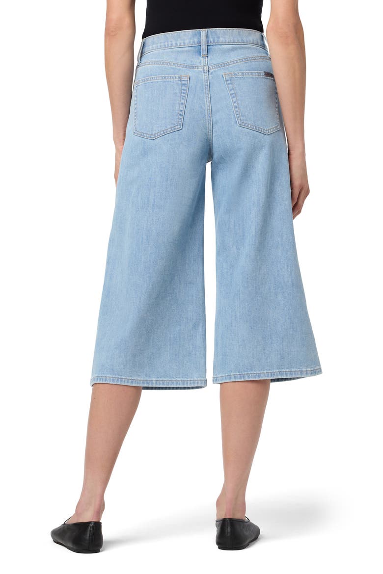 High Waist Denim Culottes, Alternate, color, ELEANOR