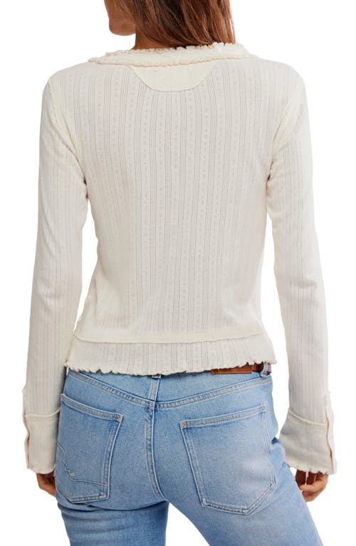 Free People Through The Woods Long Sleeve Top In Neutral