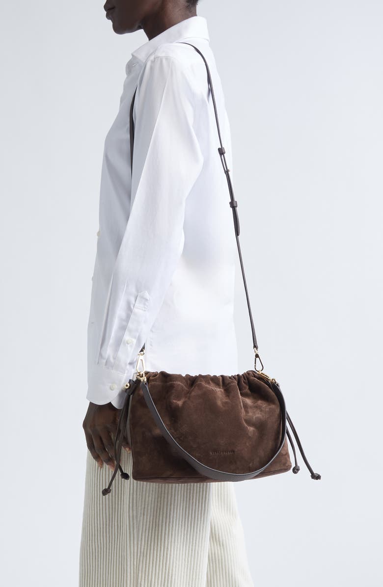 Strathberry Suede Top Handle Bag, Alternate, color,