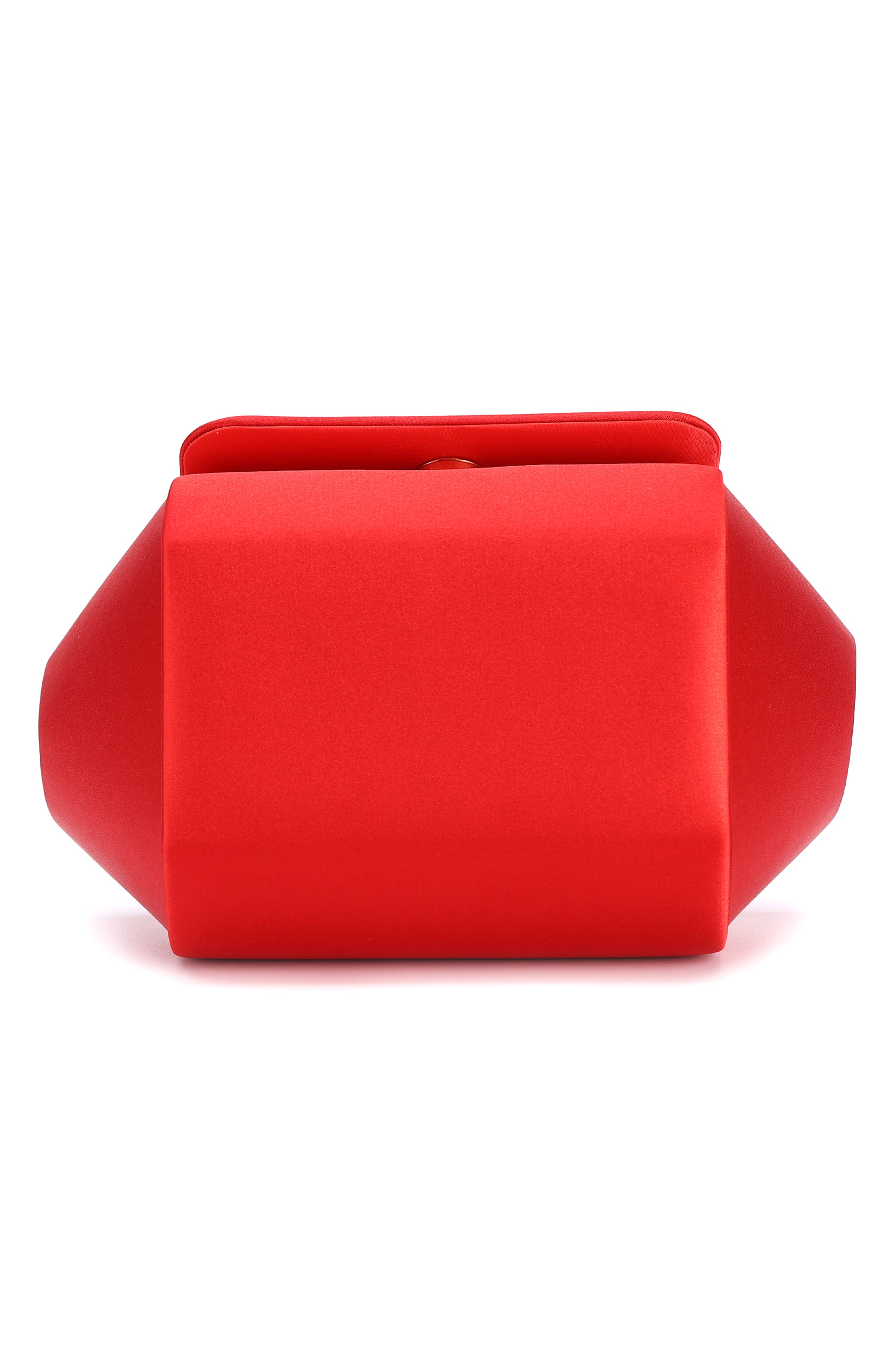 Liz Satin Handbag, Alternate, color, RED