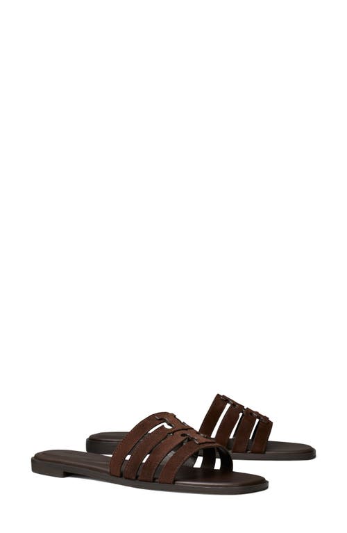 Tory Burch Ines Suede Cage Slide Sandals