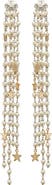 Tory Burch Moondance Front Back Imitation Pearl Chandelier Earrings