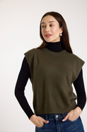 Brodie Pure Cashmere Tabby Knitted 100% Cashmere Vest