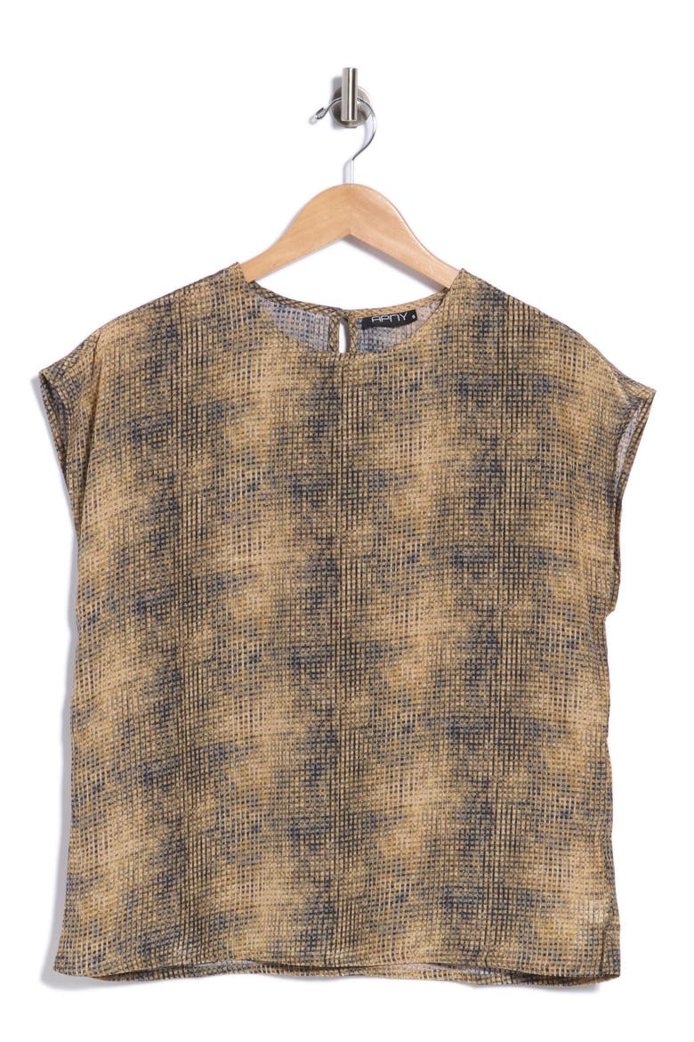 Cap Sleeve Shift Shell, Alternate, color, DARK YELLOW