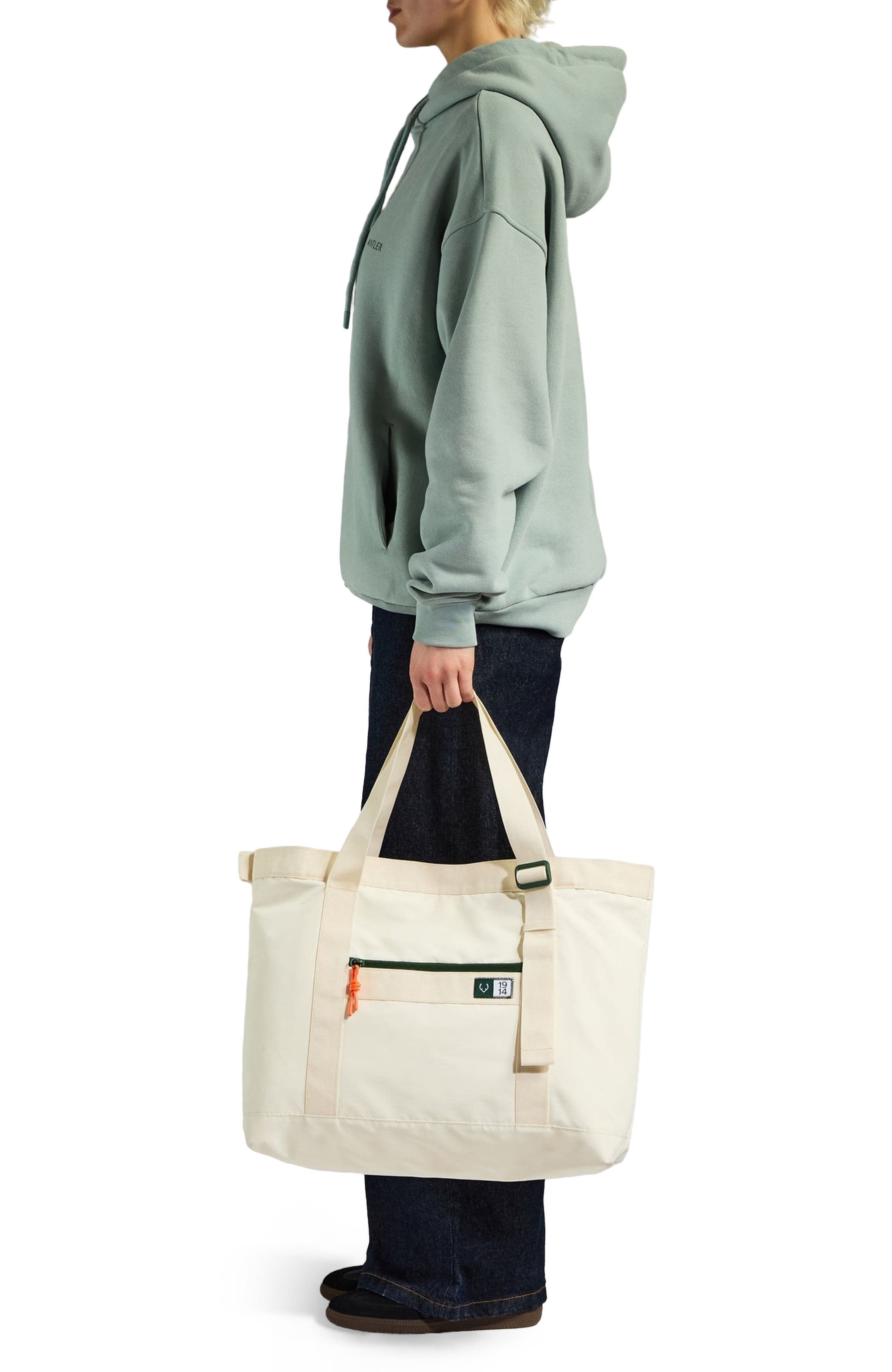 Essential Tote Bag in Stone, Alternate, color, Stone