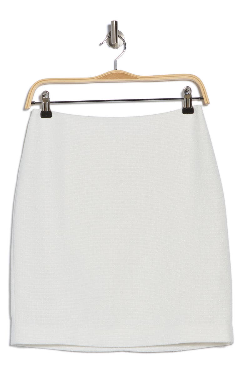 Calvin Klein Tweed Skirt, Alternate, color, Cream