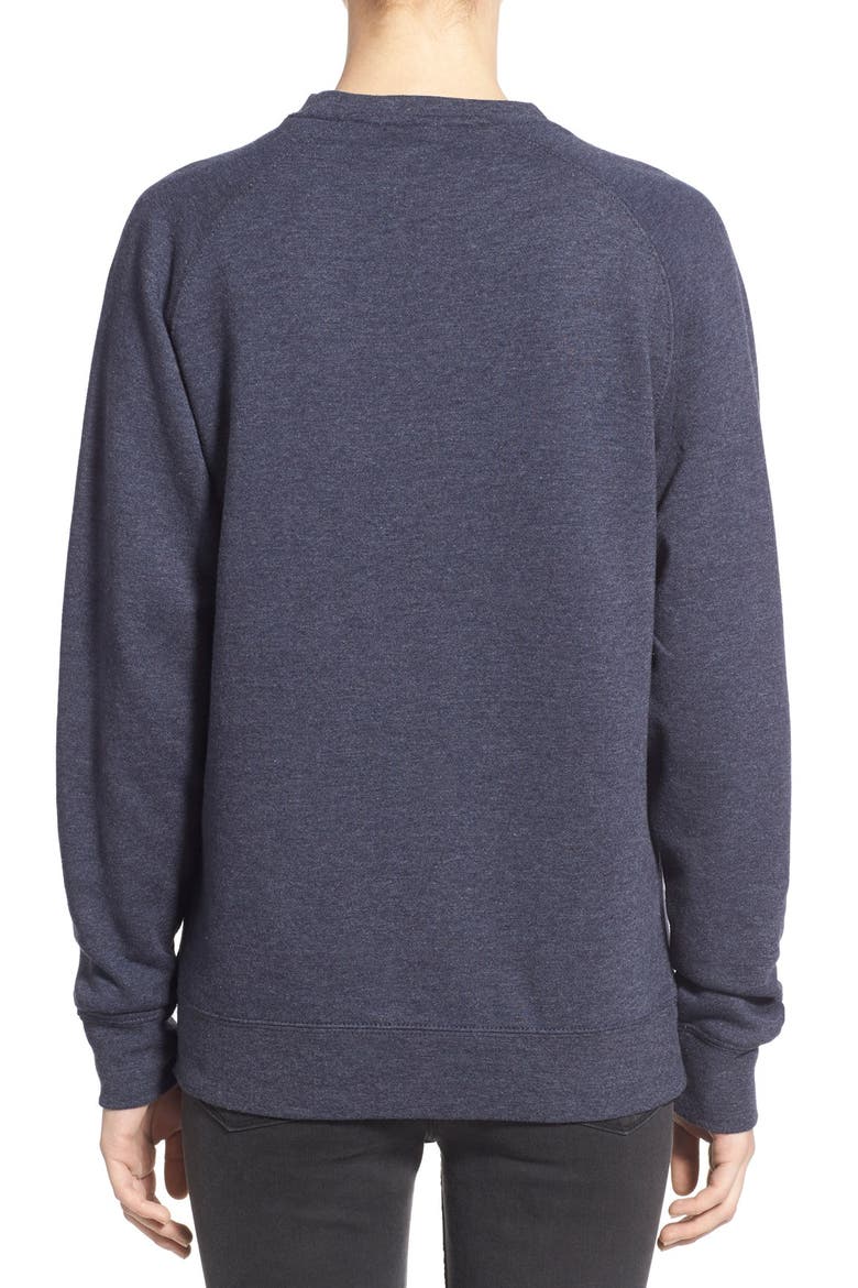 'Happy Camper' Graphic Sweatshirt, Alternate, color, NAVY