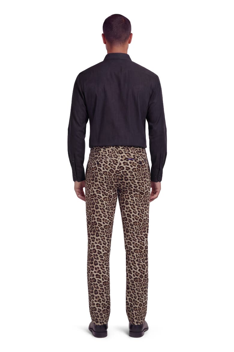 Leopard Mens Tailored Pant, Alternate, color, LEOPARD BROWN