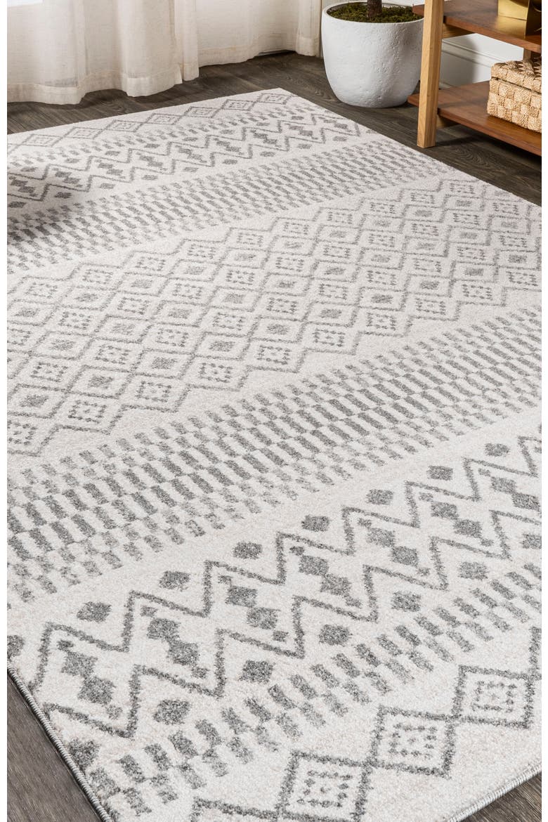 Ifrane Berber Geometric Stripe Area Rug, Alternate, color, Cream/Gray