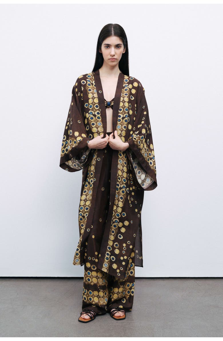 Nocturne Flowing Lightweight Kimono, Main, color, 