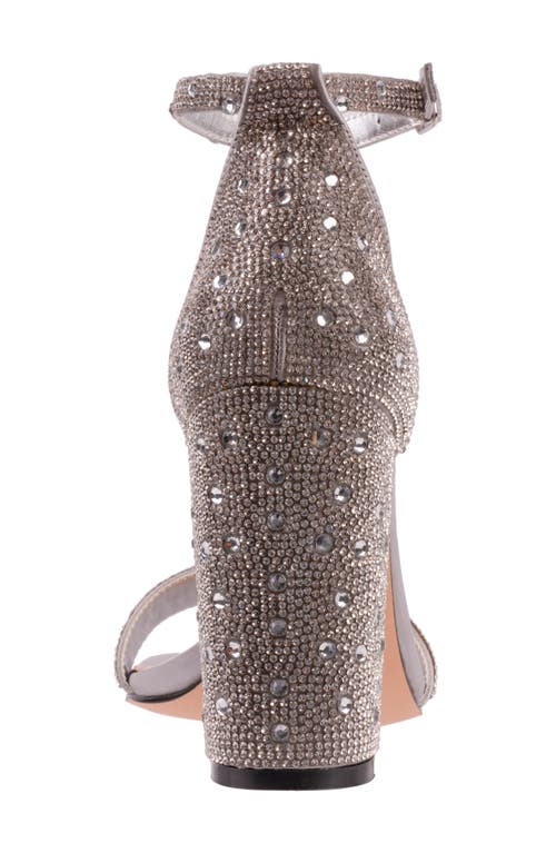 Lady Couture Dalia Crystal Embellished Ankle Strap Sandal In Pink