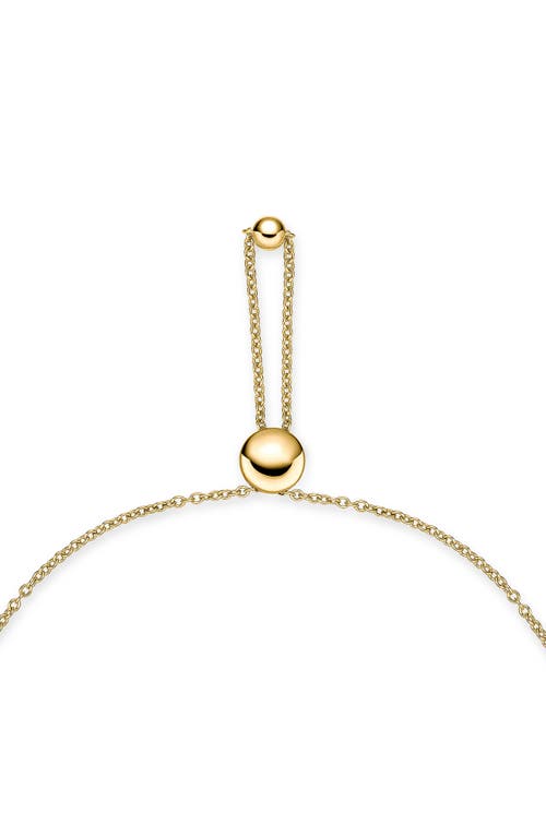 Memoire Mémoire Essentials Diamond Half Line Bolo Bracelet In Gold