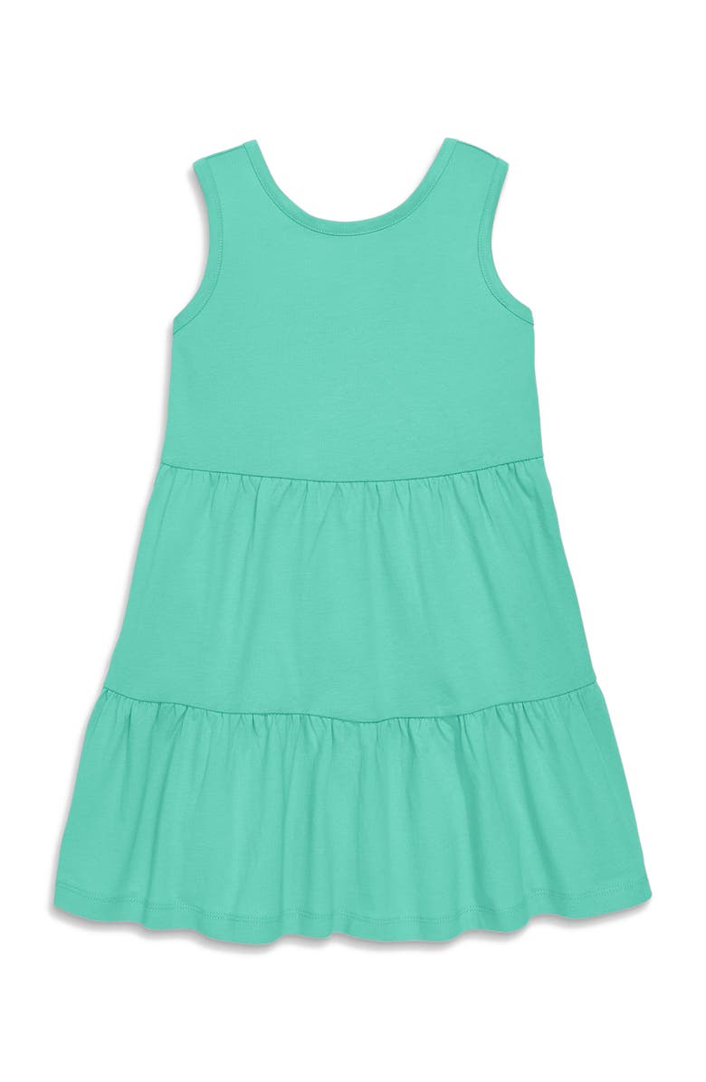 Primary Kids Tiered Tank Dress In Solids, Main, color, Seahorse