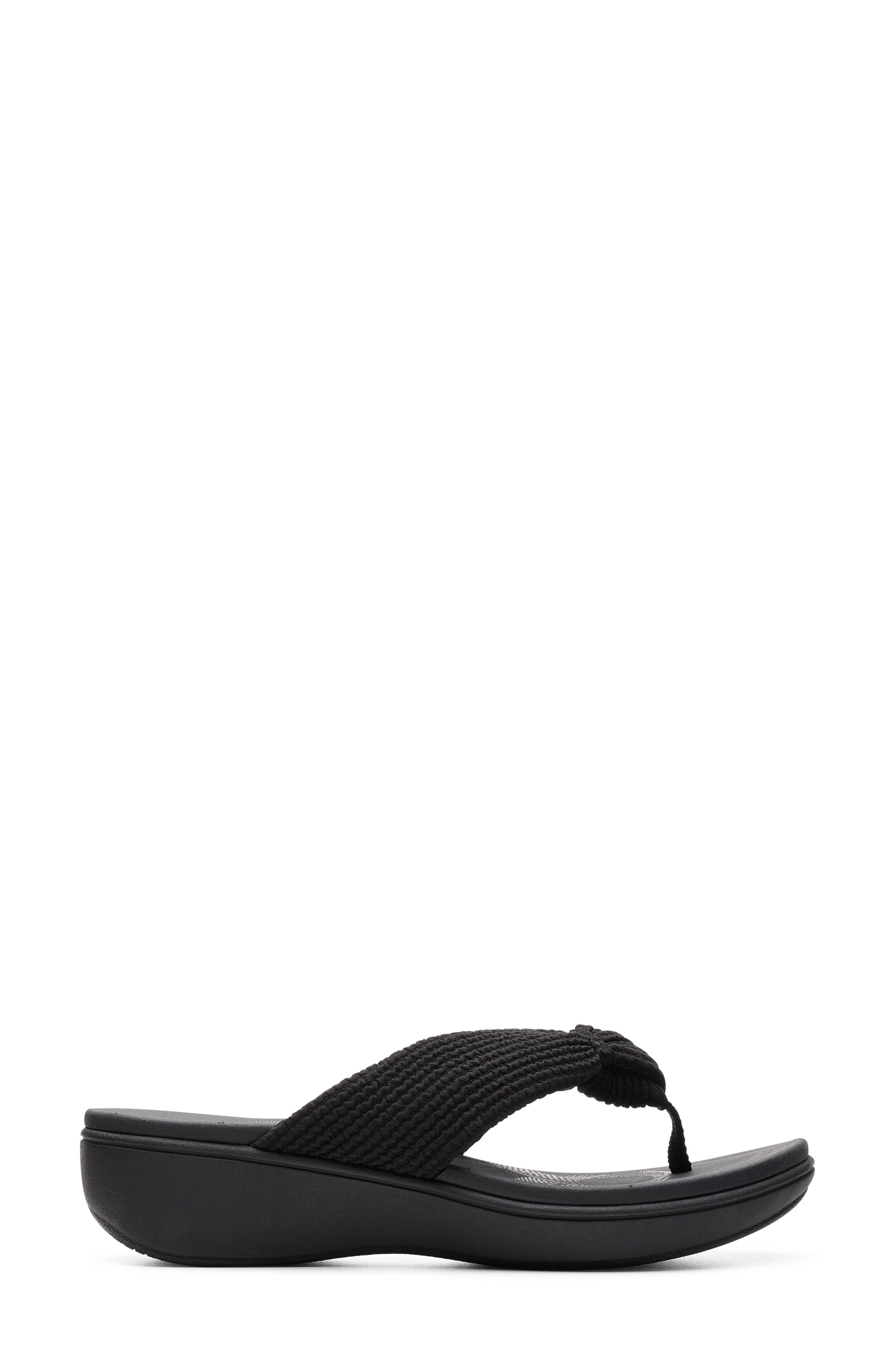 Breezerae Erin Wedge Sandal, Alternate, color, BLACK