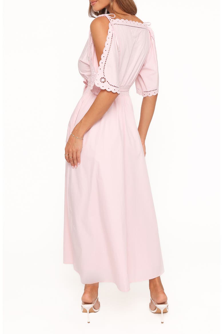 Nellie Cotton Midi Dress, Alternate, color, PETAL PINK