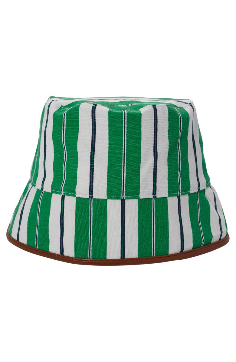 Lauren Ralph Lauren Stripe Canvas Bucket Hat, Alternate, color, 