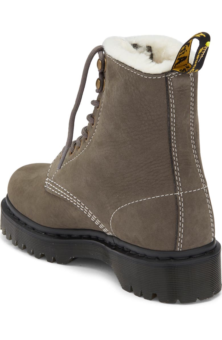 Dr. Martens 1460 Pascal Bex Faux Fur Lined Boot, Alternate, color, Gunmetal