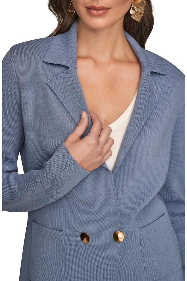 Double Breasted Sweater Blazer, Alternate, color, TEMPEST