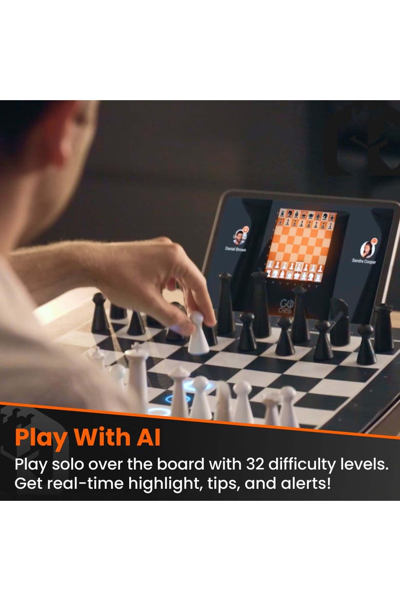GoChess Mini Electronic Chess Game Set, Alternate, color, Multicolored