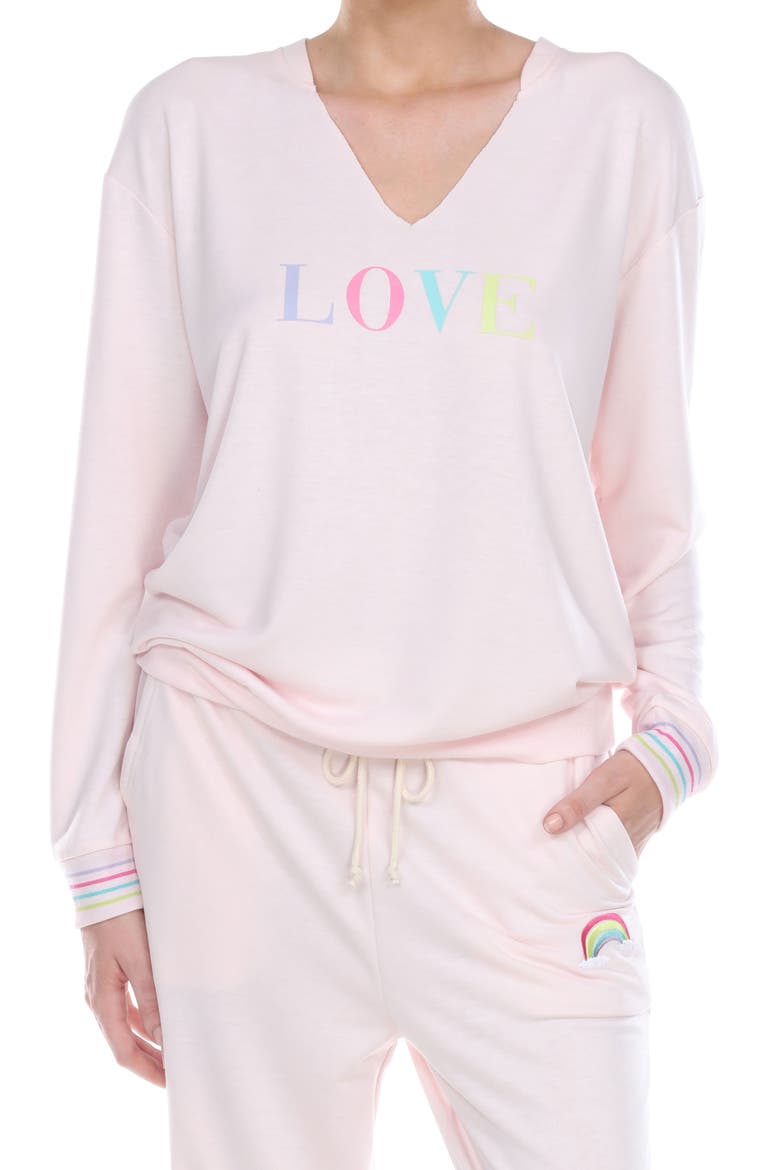 Intimates Easy Rider Sweatshirt, Main, color, SAND BAR