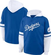FANATICS Men's Fanatics Royal/White Los Angeles Dodgers Oversized Fire Speed​ Layered Hoodie