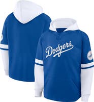 FANATICS Men's Fanatics Royal/White Los Angeles Dodgers Oversized Fire Speed​ Layered Hoodie