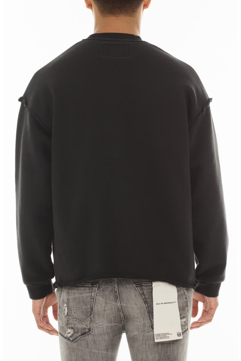 Cotton French Terry Graphic Sweatshirt, Alternate, color, VINTAGE CHARCOAL