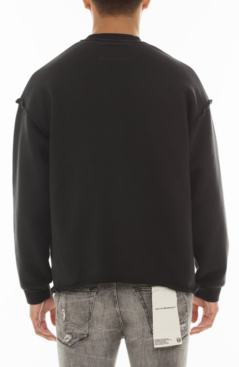 Cult of Individuality Cotton French Terry Graphic Sweatshirt, Alternate, color, 