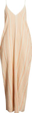Elan Stripe Sleeveless Cover-Up Maxi Dress