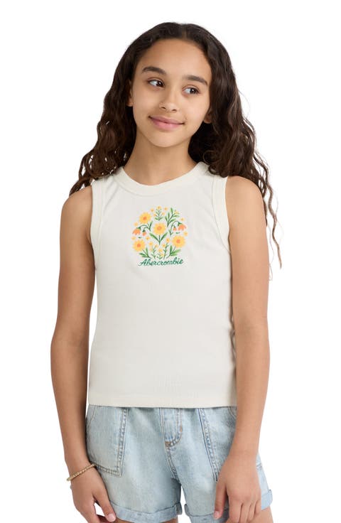 Kids' Floral Boho Cotton Blend Tank (Little Kid & Big Kid)
