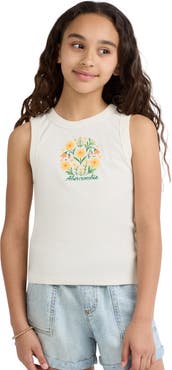 abercrombie kids Kids' Floral Boho Cotton Blend Tank