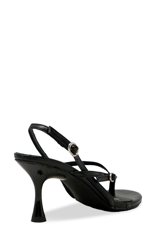 Chase & Chloe Chase And Chloe Nadine Slingback Sandal In Black