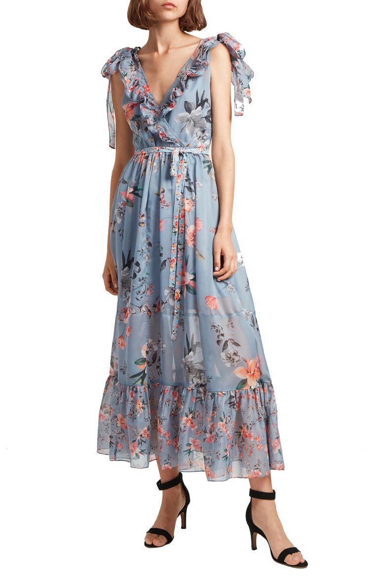 Cecile Floral Print Maxi Dress, Main, color, SUMMER SURF MULTI