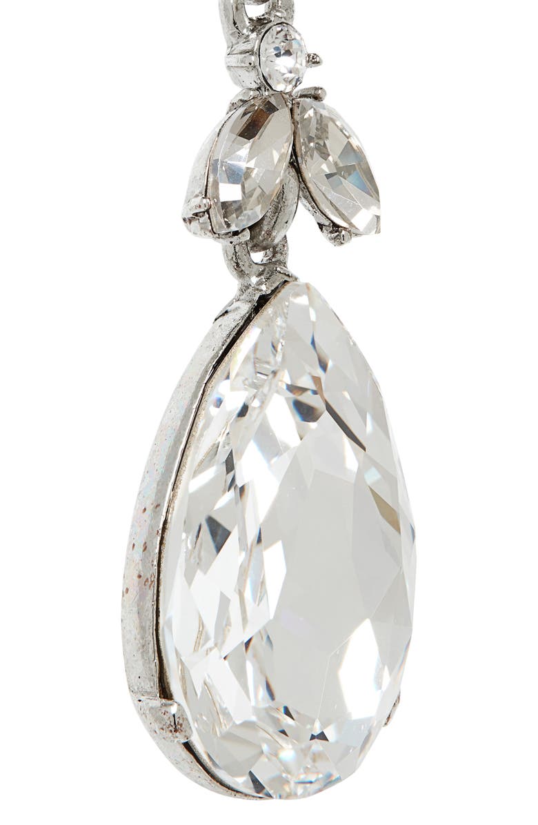 Oscar de la Renta Classic Crystal Teardrop Earrings, Alternate, color,