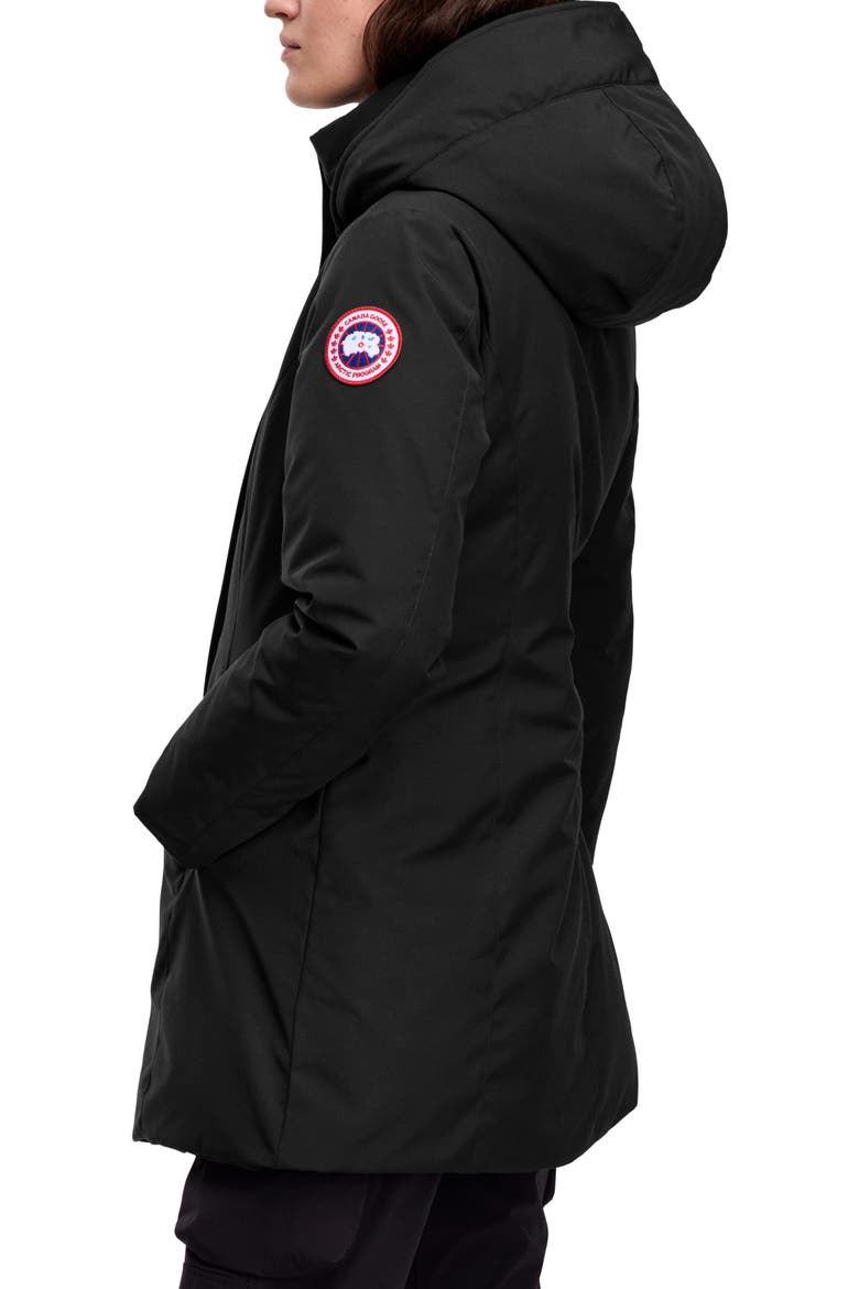Leslie 625 Fill Power Down Parka, Alternate, color, BLACK