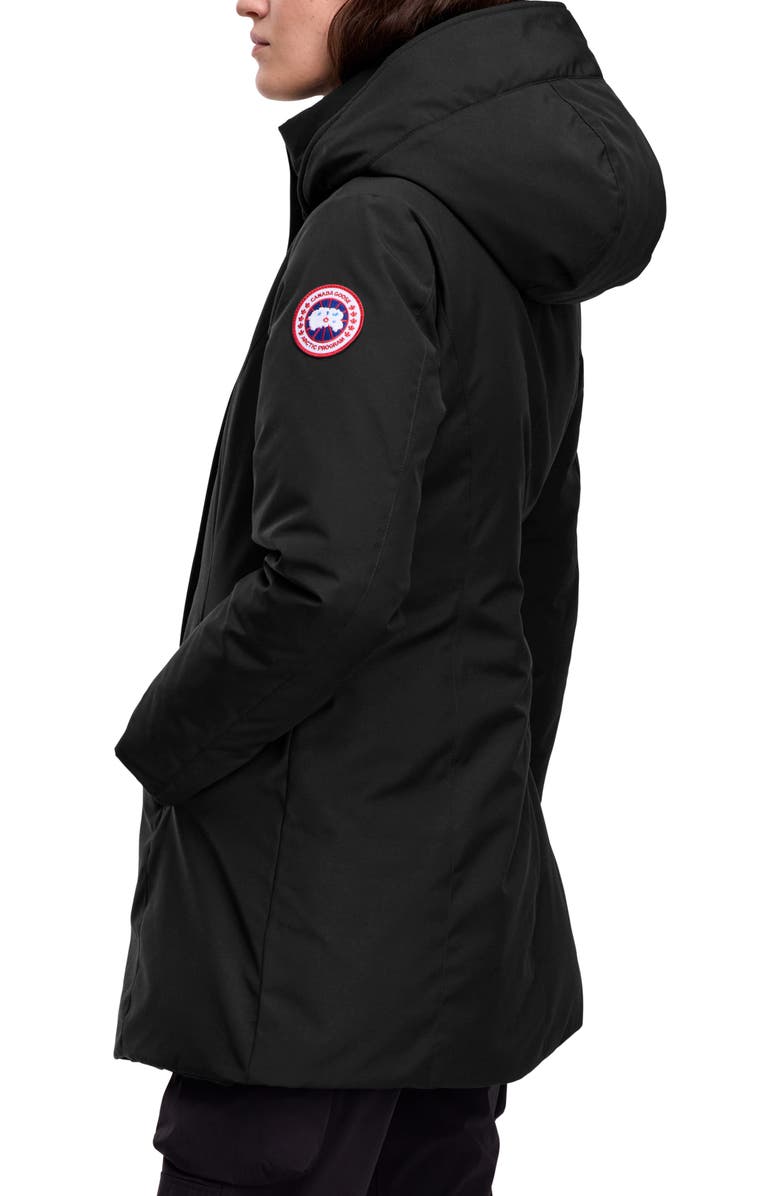 Canada Goose Leslie 625 Fill Power Down Parka, Alternate, color, Black