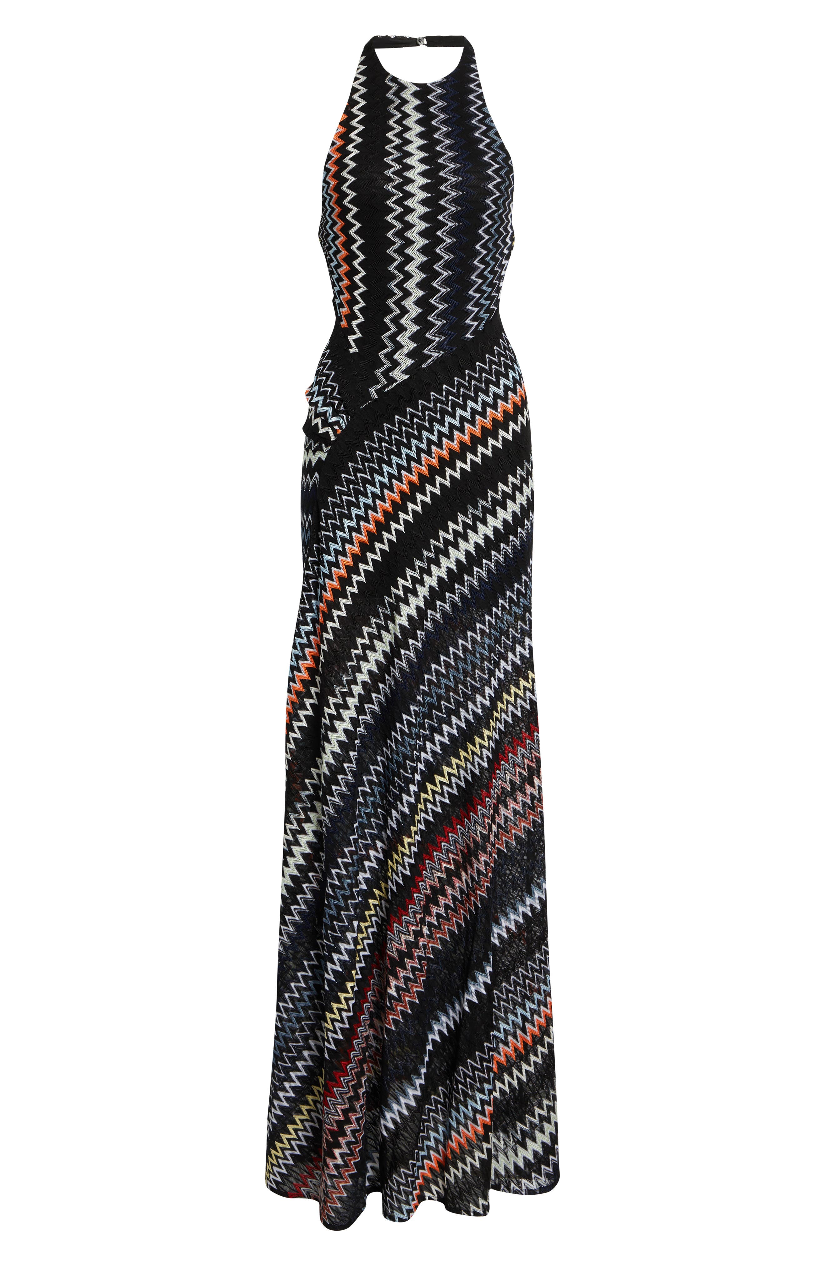 chevron halter maxi dress Missoni Chevron Halterneck Maxi Dress