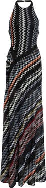 Missoni Chevron Halter Maxi Dress