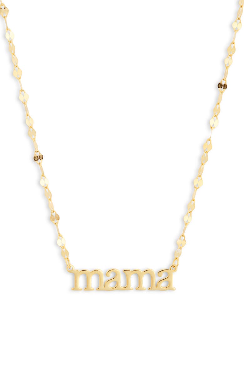 ARGENTO VIVO Mama Pendant Necklace, Main, color, Gold